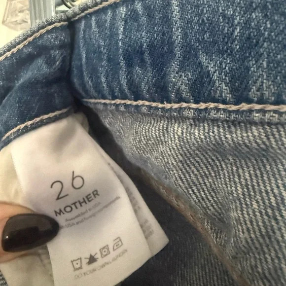 MOTHER Vintage Blue Straight Leg Jeans - Picture 5 of 6